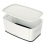 Scatola portaoggetti con coperchio Leitz MyBox WOW Bianco Nero ABS 31,8 x 12,8 x 19,1 cm | Tienda24 - Global Online Shop Tienda24.eu