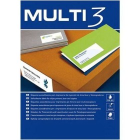 Printer Labels MULTI 3 97 x 42,4 mm White Upright 100 Sheets by MULTI 3, Adhesive labels and stickers - Ref: S8413434, Price:...