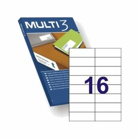 Etiquetas para Impresora MULTI 3 4708 105 x 37mm Blanco Recto 100 Hojas 105 x 37 mm de MULTI 3, Etiquetas adhesivas y pegatin...