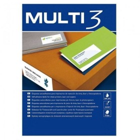 Printer Labels MULTI 3 70 x 36 mm White Upright 100 Sheets (24 Units) by MULTI 3, Adhesive labels and stickers - Ref: S841344...