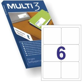 Etiquetas para Impressora MULTI 3 99,1 x 93,1 mm Branco Arredondado 100 Folhas de MULTI 3, Etiquetas adesivas e autocolantes ...