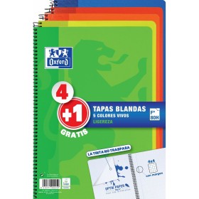 Caderno Lamela Azul Din A4 5 Peças 100 Folhas | Tienda24 - Global Online Shop Tienda24.eu