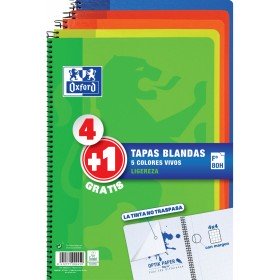 Conjunto de cadernos Pacsa Plastipac 5 Peças Multicolor Din A4 80 Folhas | Tienda24 - Global Online Shop Tienda24.eu