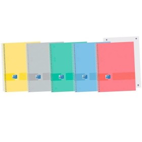 Cuaderno Oxford &You Europeanbook 0 Tapa dura Multicolor A5 5 Piezas 80 Hojas de Oxford, Cuadernos de anillas - Ref: S8414423...