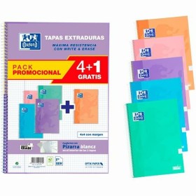 Set de Cuadernos Oxford Write&Erase 5 Piezas Multicolor Din A4 80 Hojas de Oxford, Cuadernos de anillas - Ref: S8414461, Prec...