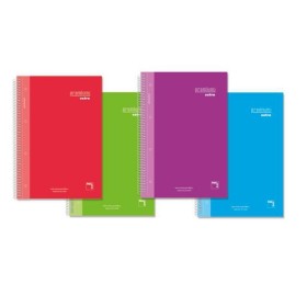 Notebook Pacsa Premium Extra Multicolour Din A4 4 Pieces 80 Sheets by Pacsa, Wirebound Notebooks - Ref: S8414670, Price: 13,5...