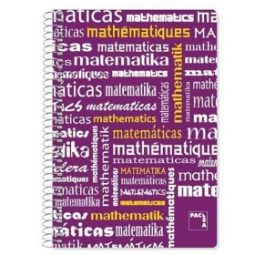 Notebook Pacsa Violet Din A4 4 Pieces 80 Sheets by Pacsa, Wirebound Notebooks - Ref: S8414672, Price: 11,08 €, Discount: %