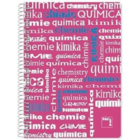 Cahier Pacsa Rose Multicouleur Din A4 4 Pièces 80 Volets de Pacsa, Cahiers à spirales - Réf : S8414679, Prix : 10,39 €, Remis...