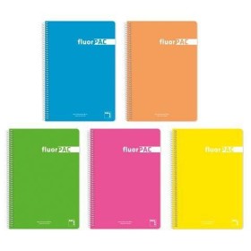 Caderno Pacsa FluorPAC Multicolor Din A4 5 Peças 80 Folhas de Pacsa, Cadernos de argolas - Ref: S8414680, Preço: 14,68 €, Des...