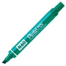 Marcatore permanente Pentel N60 Verde 12 Pezzi di Pentel, Pennarelli indelebili e marcatori - Rif: S8414988, Prezzo: 19,51 €,...