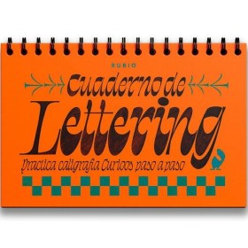 Schreib- und Kalligraphie-Notizbuch Rubio Lettering Curioos 212 Blatt 30,4 x 20,4 cm von Cuadernos Rubio, Schulhefte - Ref: S...