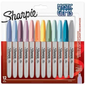 Conjunto de Canetas de Feltro Sharpie Mystic Gems 12 Peças Pastel de Sharpie, Marcadores permanentes - Ref: S8417498, Preço: ...