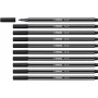 Felt-tip pens Stabilo Pen 68 Black (10 Pieces) | Tienda24 - Global Online Shop Tienda24.eu