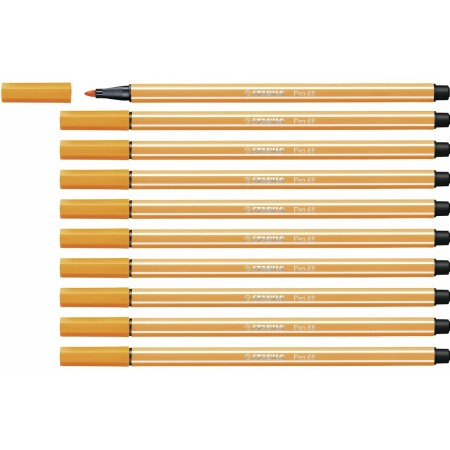 Rotuladores Stabilo Pen 68 Laranja (10 Peças) | Tienda24 - Global Online Shop Tienda24.eu