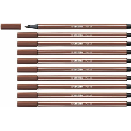 Rotuladores Stabilo Pen 68 Castanho (10 Peças) | Tienda24 - Global Online Shop Tienda24.eu