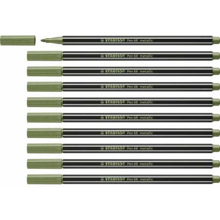 Feutres Stabilo Pen 68 metallic Leaf Vert (10 Pièces) | Tienda24 - Global Online Shop Tienda24.eu