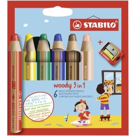 Lápices de colores Stabilo Woody 3 en 1 Multicolor de Stabilo, Materiales de dibujo - Ref: S8417837, Precio: 13,37 €, Descuen...