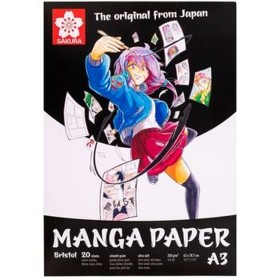 Bloc à dessin Talens Sakura Manga A3 de Talens Sakura, Papier à dessin léger - Réf : S8418284, Prix : 14,45 €, Remise : %