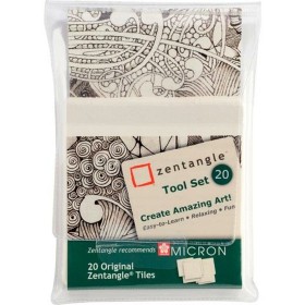 Drawing paper Talens Sakura Zentangle White 20 Pieces Talens Sakura - 1