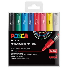 boîte de marqueurs POSCA PC-1M 8 Pièces Multicouleur de POSCA, Matériel de dessin - Réf : S8418980, Prix : 22,95 €, Remise : %