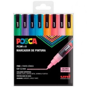 Conjunto de Marcadores Uni-Ball PC-3M 8 Peças Multicolor de Uni-Ball, Materiais de desenho - Ref: S8418984, Preço: 23,80 €, D...