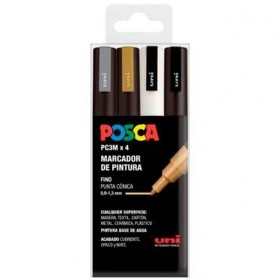 boîte de marqueurs POSCA PC-3M GSWB Multicouleur de POSCA, Matériel de dessin - Réf : S8418986, Prix : 12,66 €, Remise : %