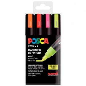 boîte de marqueurs POSCA PC-5M Fluor Multicouleur de POSCA, Matériel de dessin - Réf : S8418995, Prix : 12,83 €, Remise : %