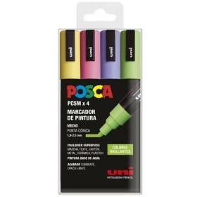 boîte de marqueurs POSCA PC-5M Bright 4 Pièces de POSCA, Matériel de dessin - Réf : S8419009, Prix : 12,83 €, Remise : %