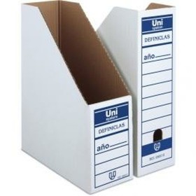 Porte-revues Unipapel Blanc Carton 12 Pièces 33,5 x 26 x 10 cm de Unipapel, Dossiers - Réf : S8419472, Prix : 15,11 €, Remise...