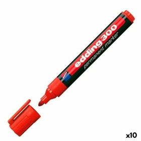 Dauermarker Edding 300 Rot (10 Stück) von Edding, Permanent-Marker - Ref: S8421273, Preis: 11,52 €, Rabatt: %