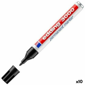 Permanent marker Edding 3000 Black (10 Units) by Edding, Permanent Markers & Marker Pens - Ref: S8421276, Price: 27,47 €, Dis...