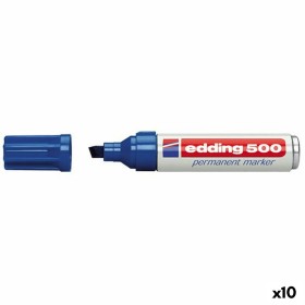 Marqueur permanent Edding 500 Bleu (10 Unités) de Edding, Marqueurs indélébiles & Stylos-marqueurs - Réf : S8421309, Prix : 3...