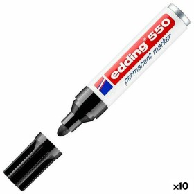 Marqueur permanent Edding 550 Noir (10 Unités) de Edding, Marqueurs indélébiles & Stylos-marqueurs - Réf : S8421313, Prix : 3...