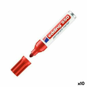 Dauermarker Edding 550 Rot (10 Stück) von Edding, Permanent-Marker - Ref: S8421314, Preis: 30,37 €, Rabatt: %