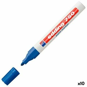 Permanent marker Edding 750 Blue (10 Units) by Edding, Permanent Markers & Marker Pens - Ref: S8421331, Price: 35,59 €, Disco...