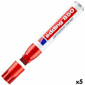 Permanent marker Edding 850 Red (5 Units) by Edding, Permanent Markers & Marker Pens - Ref: S8421366, Price: 36,51 €, Discoun...