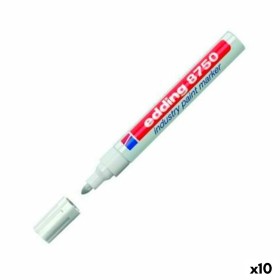 Permanent marker Edding 8750 White 10 Pieces (10 Units) by Edding, Permanent Markers & Marker Pens - Ref: S8421371, Price: 46...