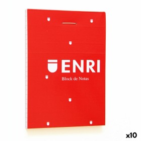 Paper Bag ENRI Red A7 80 Sheets 4 mm (10 Units) by ENRI, Notepads & Memo Books - Ref: S8421432, Price: 6,56 €, Discount: %