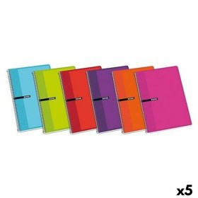 Notebook ENRI Multicolour Din A4 80 Sheets (5 Units) by ENRI, Wirebound Notebooks - Ref: S8421443, Price: 11,27 €, Discount: %