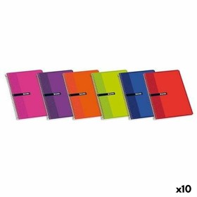 Cuaderno ENRI Multicolor Tapa blanda Din A4 80 Hojas (10 Unidades) de ENRI, Cuadernos de anillas - Ref: S8421448, Precio: 18,...