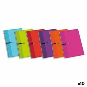 Cahier ENRI Couverture souple 80 Volets 21,5 x 15,5 cm (10 Unités) de ENRI, Cahiers à spirales - Réf : S8421449, Prix : 11,54...