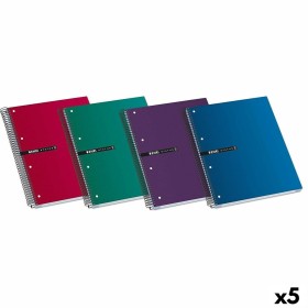 Caderno ENRI Multicolor A4 160 Folhas (5 Unidades) de ENRI, Cadernos de argolas - Ref: S8421450, Preço: 27,47 €, Desconto: %