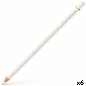 Colouring pencils Faber-Castell Polychromos White 6 Pieces by Faber-Castell, Drawing materials - Ref: S8421499, Price: 9,46 €...