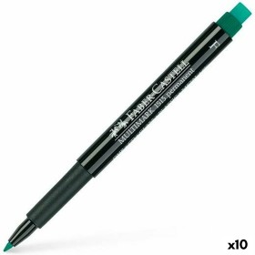 Marcatore permanente Faber-Castell Multimark 1513 F Verde (10 Unità) di Faber-Castell, Pennarelli indelebili e marcatori - Ri...