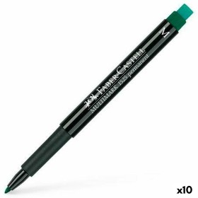 Marcatore permanente Faber-Castell Multimark 1525 M Verde (10 Unità) di Faber-Castell, Pennarelli indelebili e marcatori - Ri...