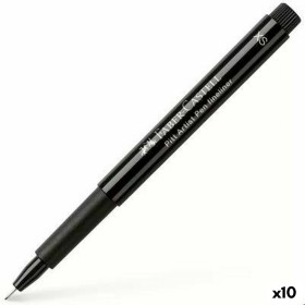 Marcatore permanente Faber-Castell Pitt Artist Marcatore permanente Nero (10 Unità) di Faber-Castell, Pennarelli indelebili e...