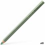 Colouring pencils Faber-Castell Green metal (12 Units) | Tienda24 - Global Online Shop Tienda24.eu