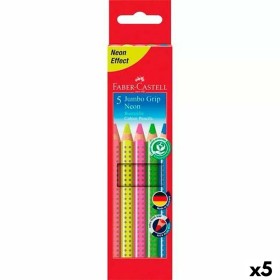 Matite colorate Faber-Castell Neon Multicolore (5 Unità) di Faber-Castell, Materiali da disegno - Rif: S8421866, Prezzo: 31,5...