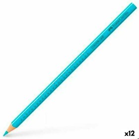 Colouring pencils Faber-Castell Colour Grip Turquoise (12 Units) by Faber-Castell, Drawing materials - Ref: S8421877, Price: ...