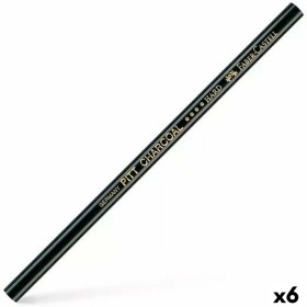 Lápis Faber-Castell Pitt Charcoal Ecológico (6 Peças) de Faber-Castell, Materiais de desenho - Ref: S8421901, Preço: 8,69 €, ...